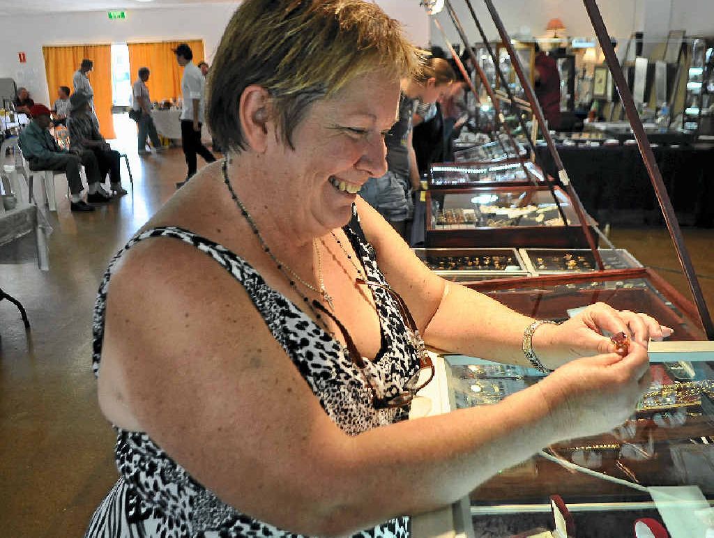 BIG BLING: Find the perfect rock at the Rock Swap, Antiques and Collectables Fair. BIG BLING: Find the perfect rock at the Rock Swap, Antiques and Collectables Fair.